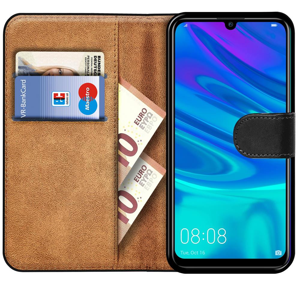 Basic Wallet für Huawei Y7 2019 in Schwarz
