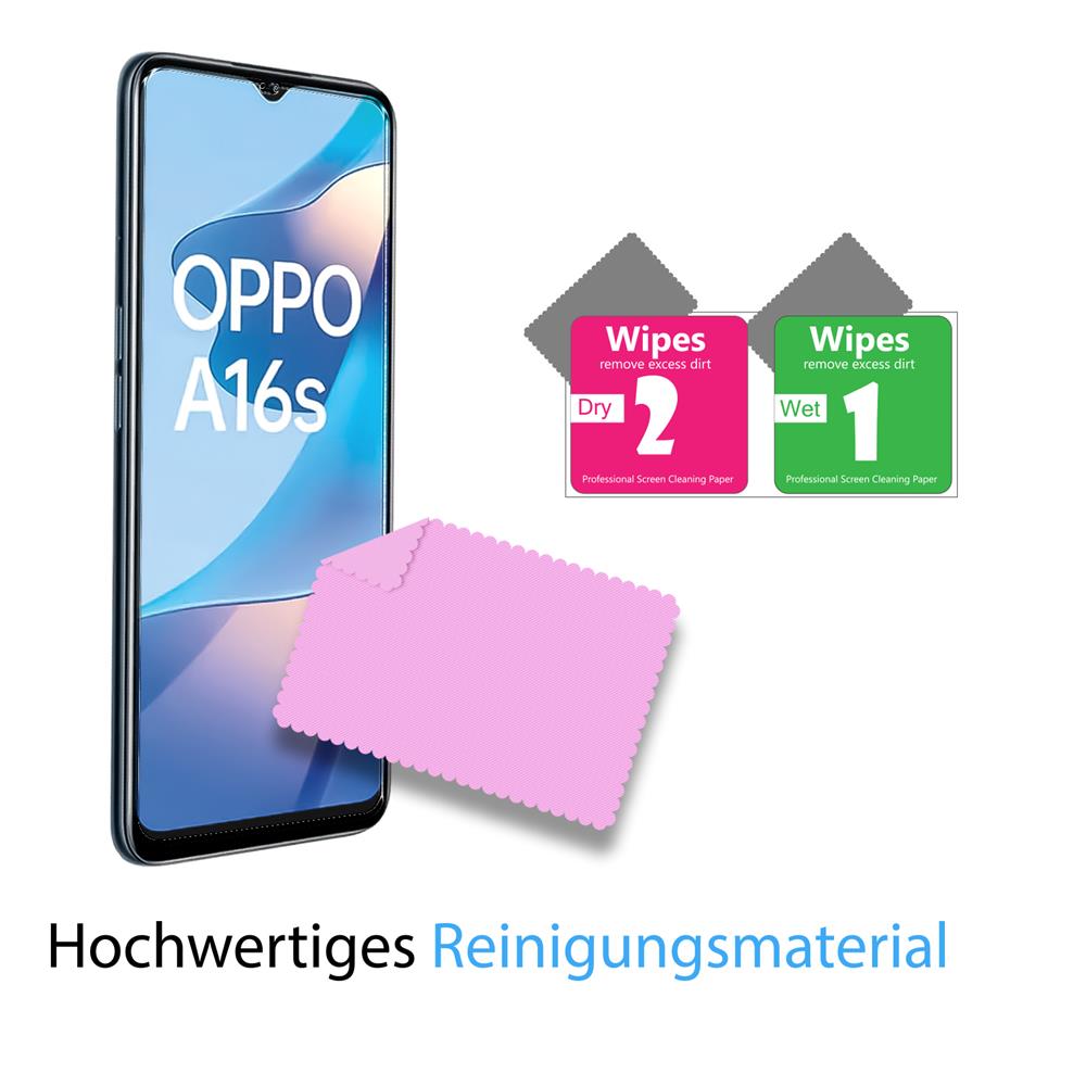 4in1 Glas Set für OPPO A16 / A16s