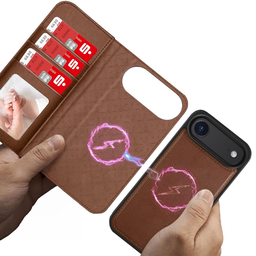 Magnetic Wallet für Apple iPhone Air in Braun
