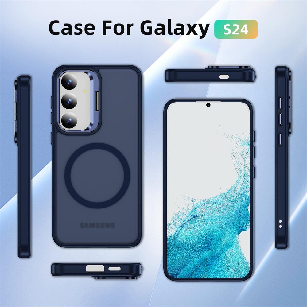 Skin MagSafe für Samsung Galaxy S24 in Dunkelblau