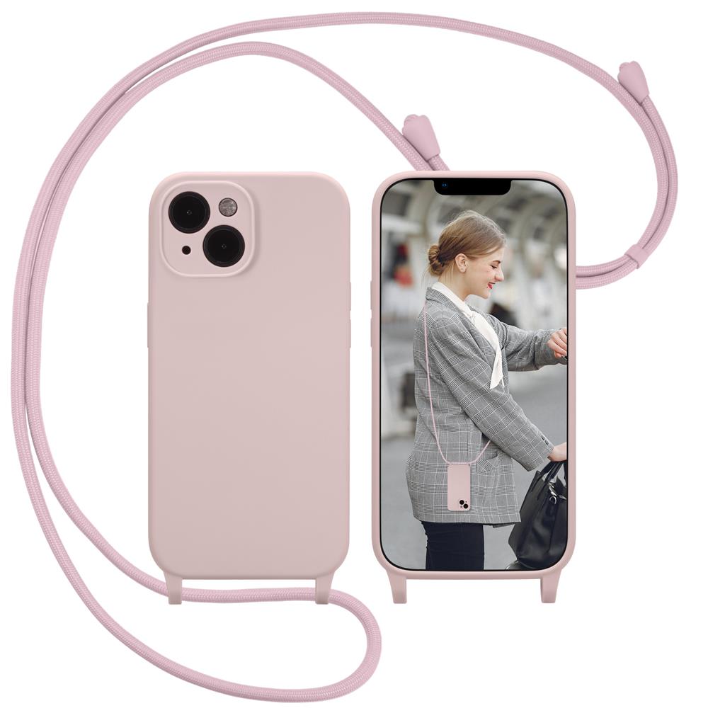 Connect Case Colour inkl. Kette für Apple iPhone 14 in Creme