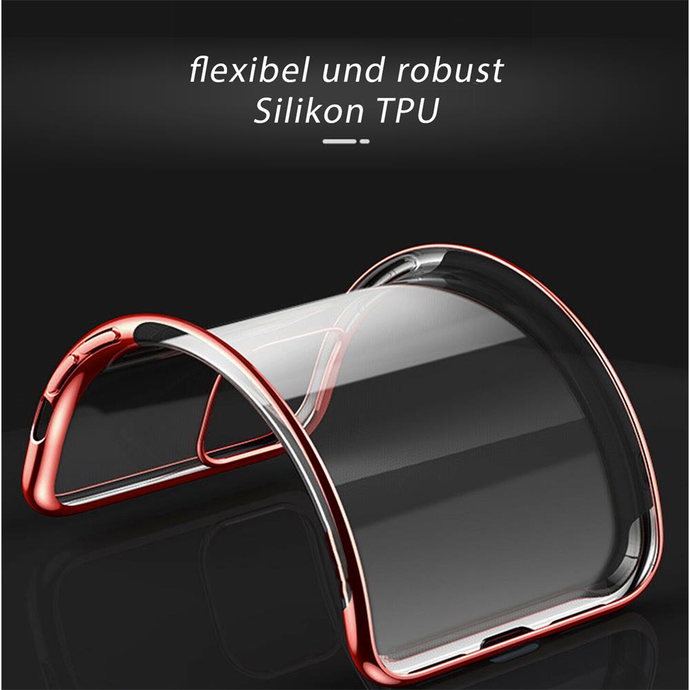 Zero Edge Color für Apple iPhone 11 Pro Max in Rot