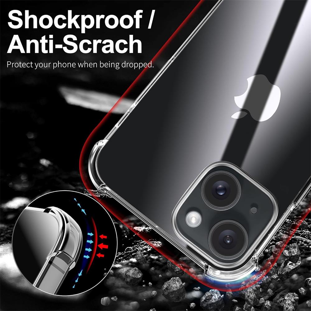 Rugged TPU für Apple iPhone 15 in Transparent