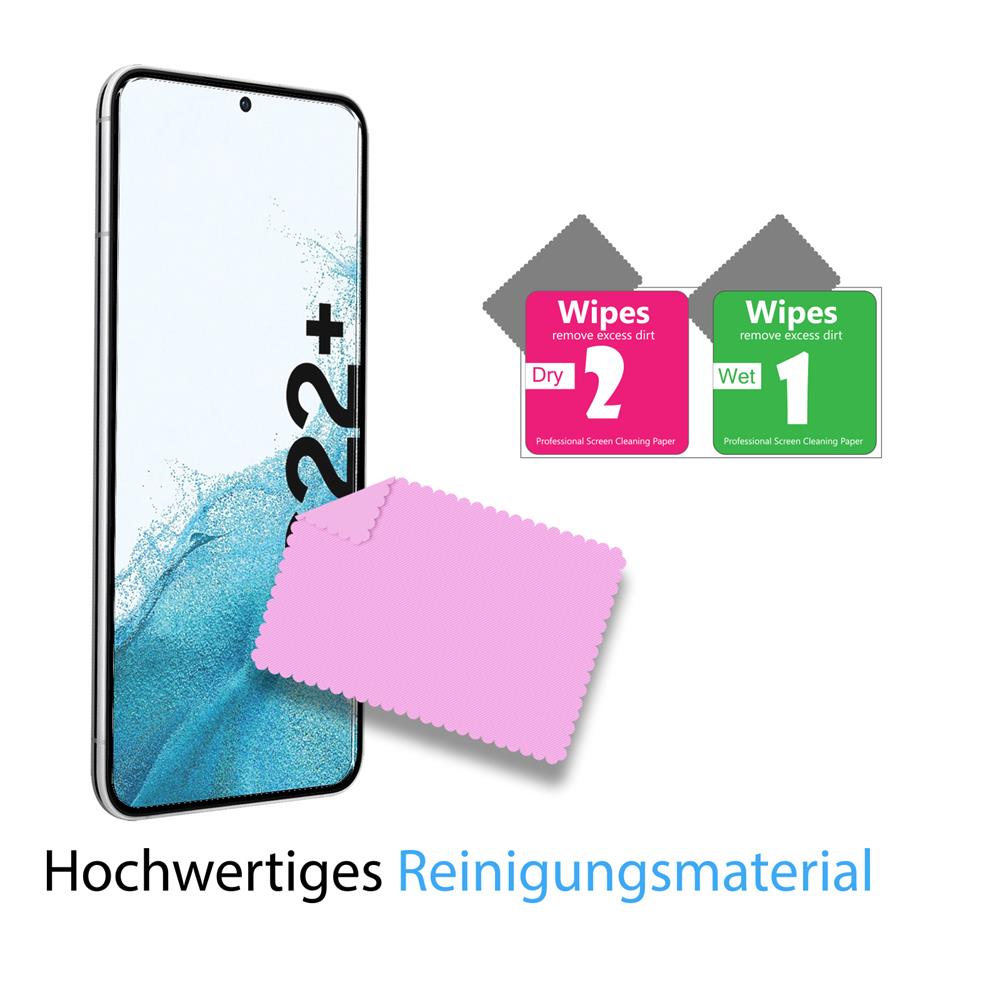 4in1 Glas Set für Samsung Galaxy S22 Plus