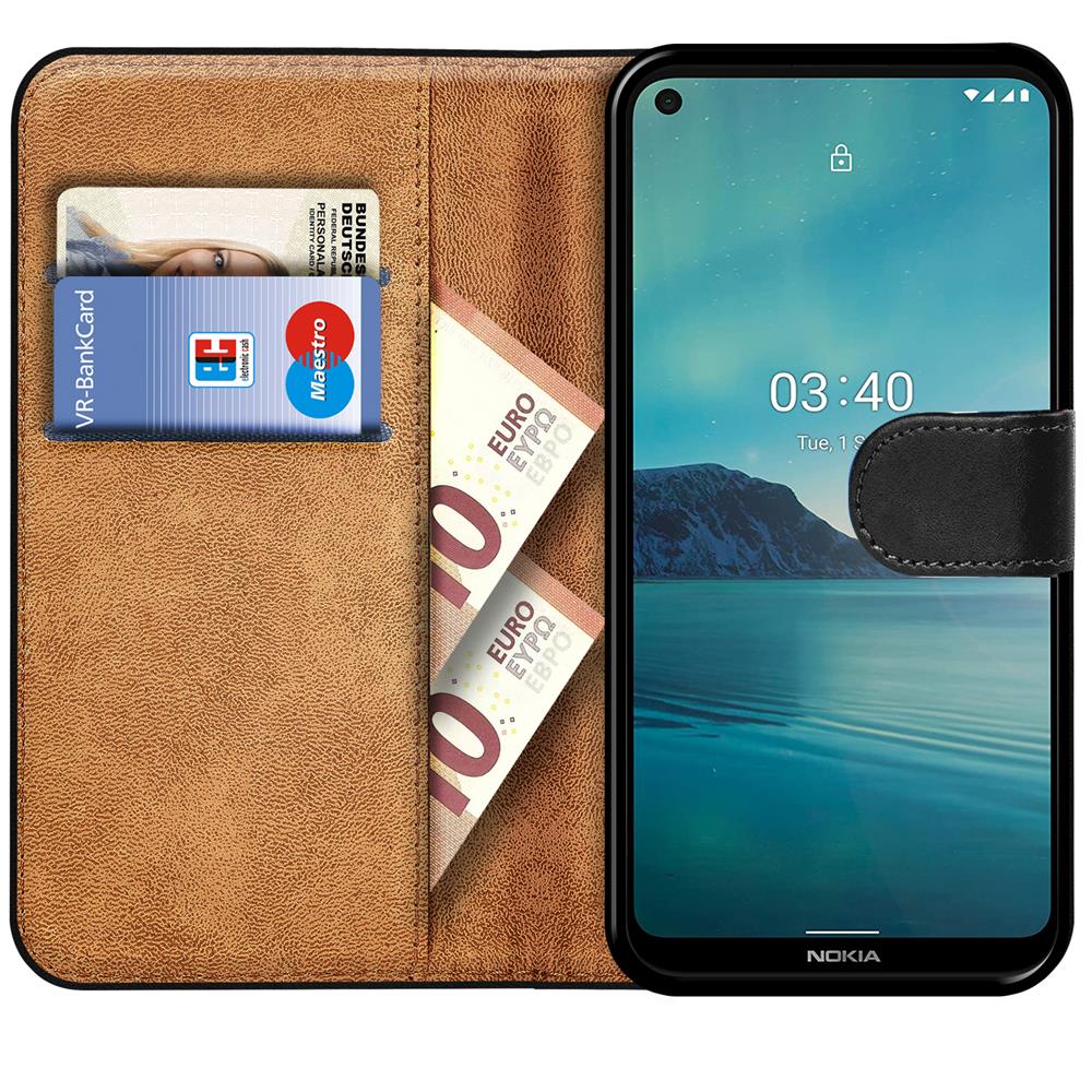 Basic Wallet für Nokia 3.4 in Schwarz