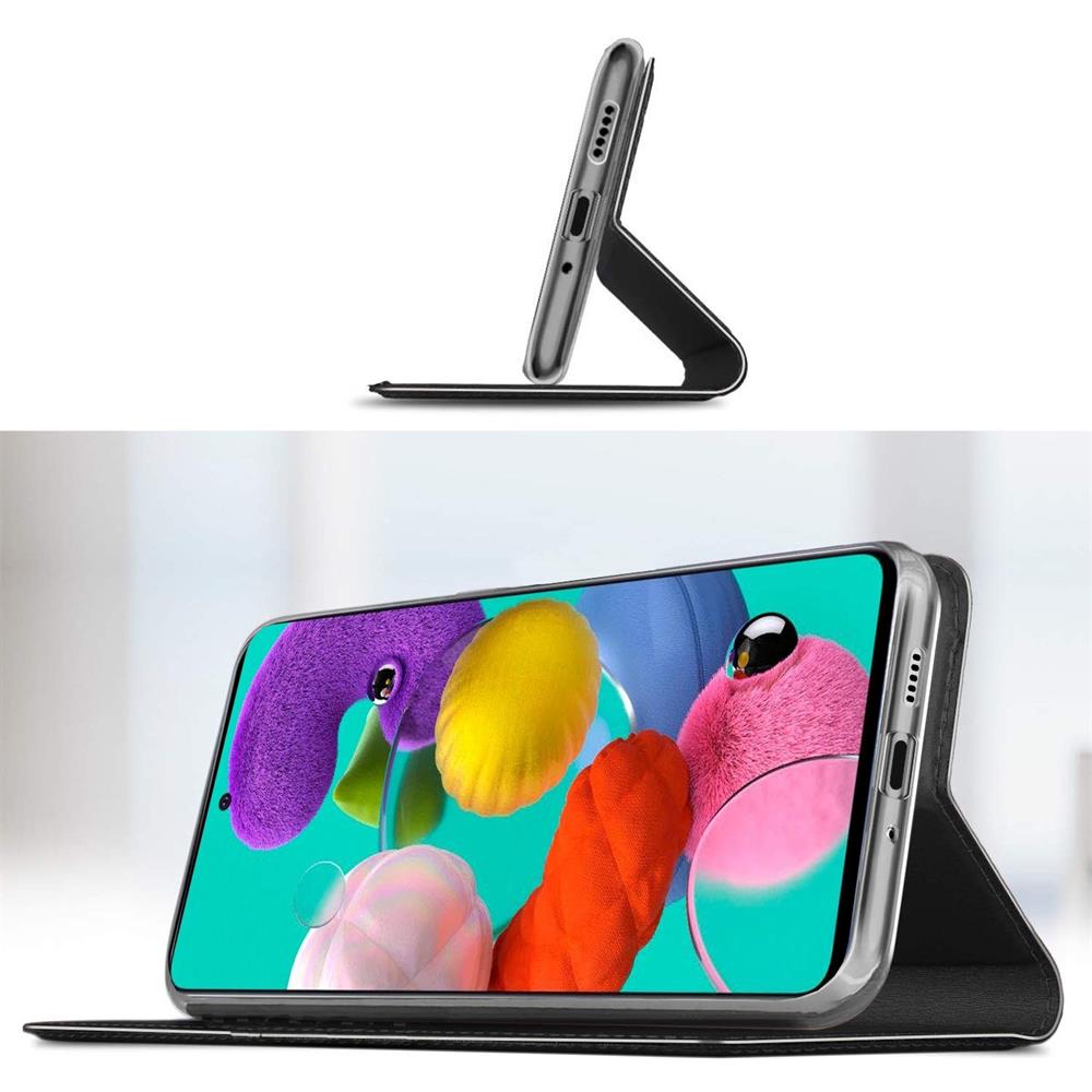 Electroplated Flip für Samsung Galaxy A71 in Schwarz