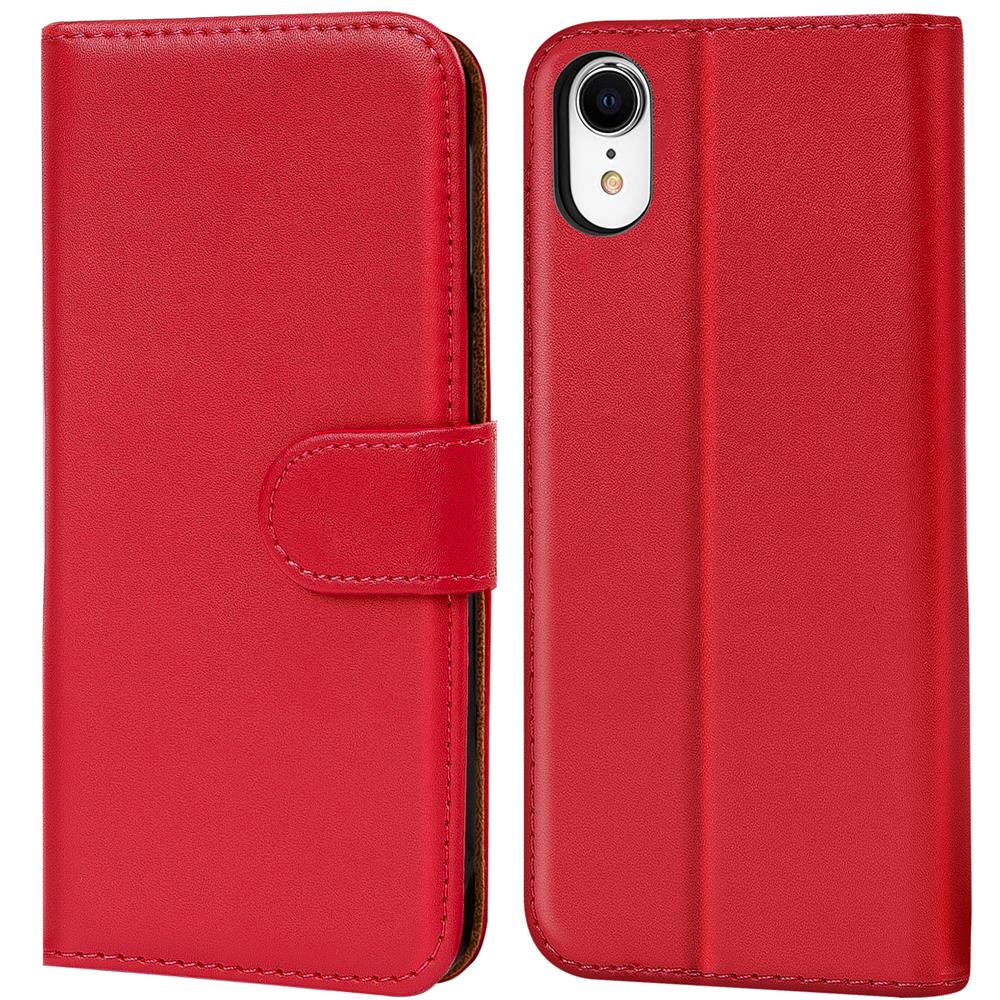 Basic Wallet für Apple iPhone XR in Rot