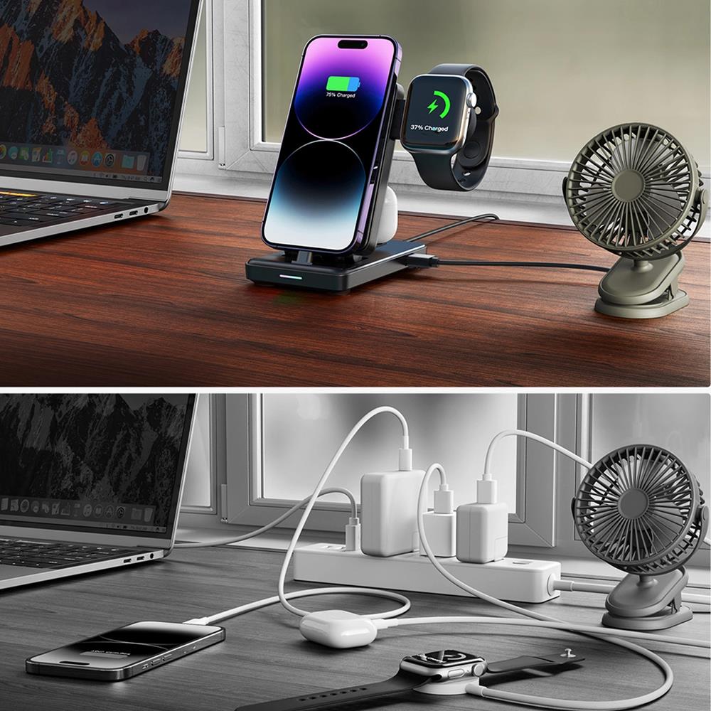 Ladestation 4in1 Joyroom JR-WQS02-SCHWARZ