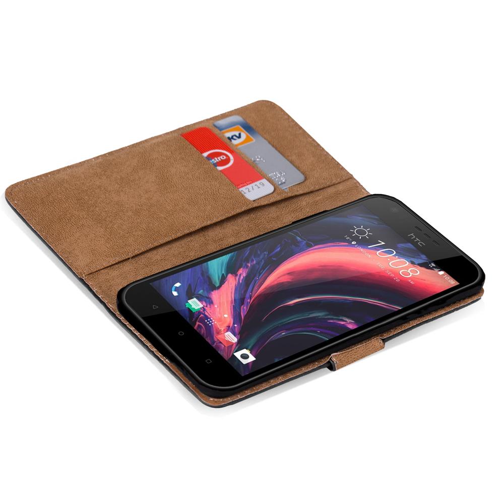 Basic Wallet für HTC Desire 10 Lifestyle in Schwarz