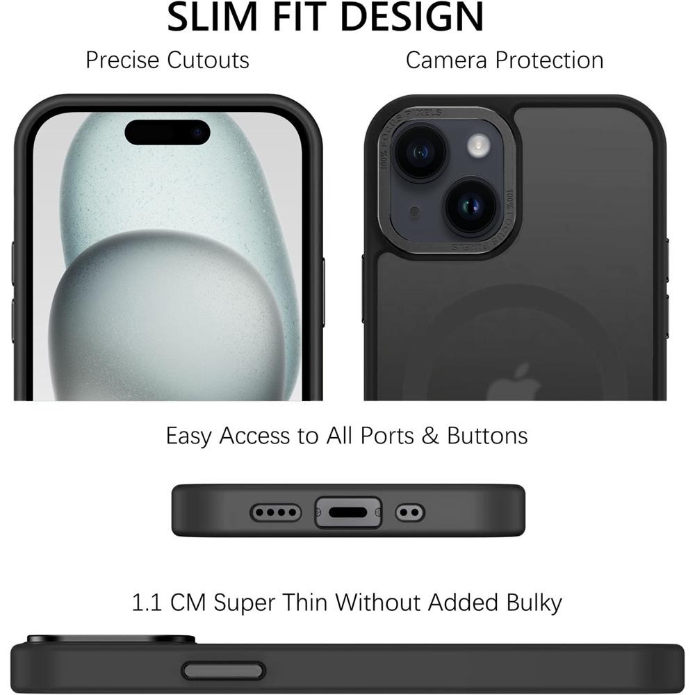 Frame Case für Apple iPhone 15 in Schwarz