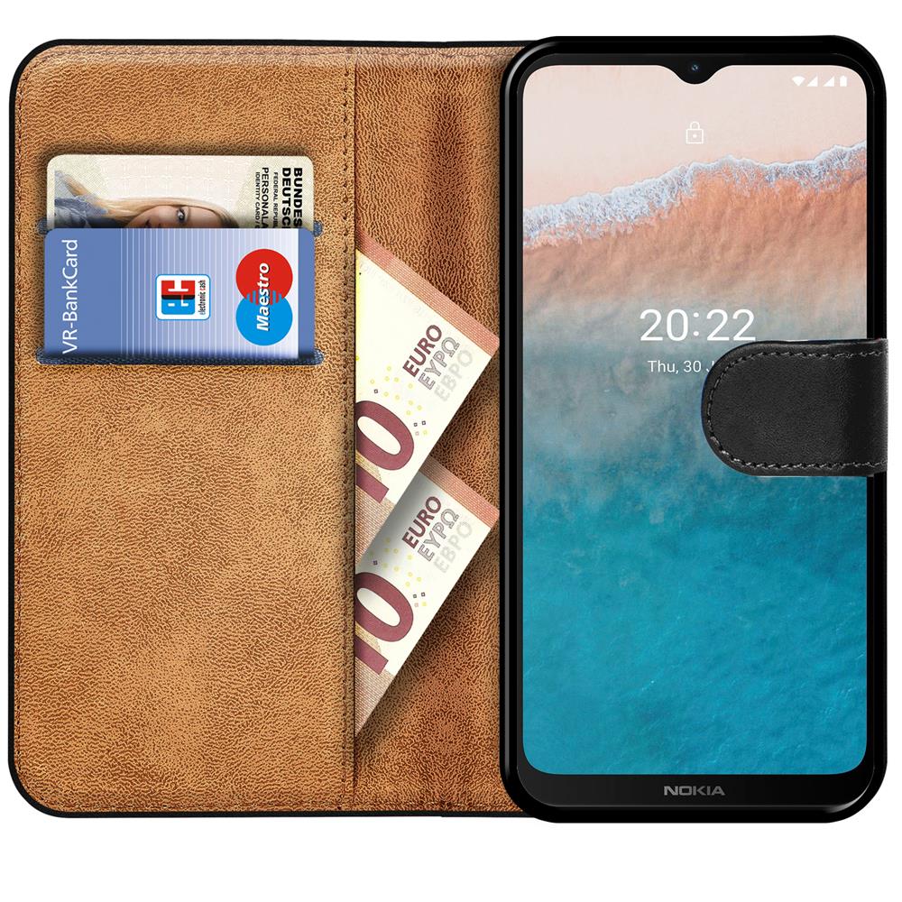 Basic Wallet für Nokia C21 Plus in Schwarz