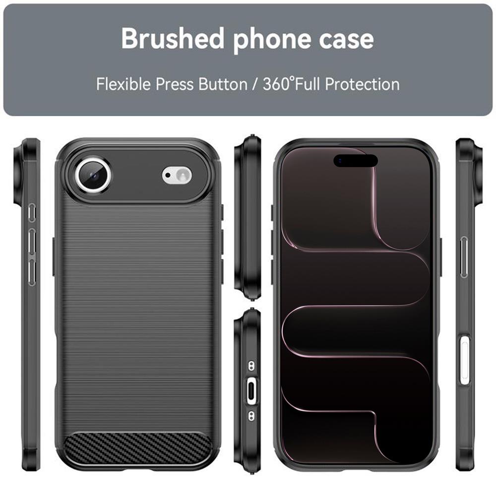 Carbon Brush TPU für Apple iPhone Air (2025) in Schwarz