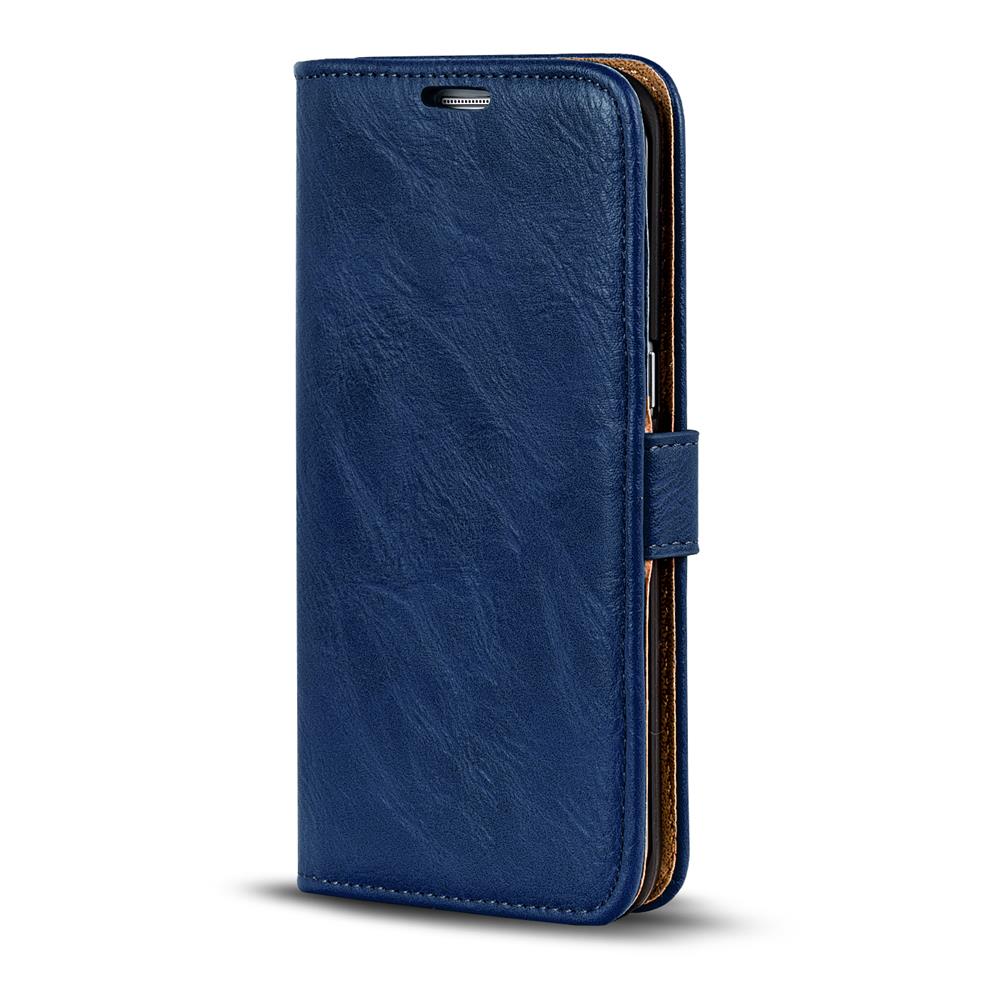 Retro Wallet für Samsung Galaxy S6 Edge in Blau