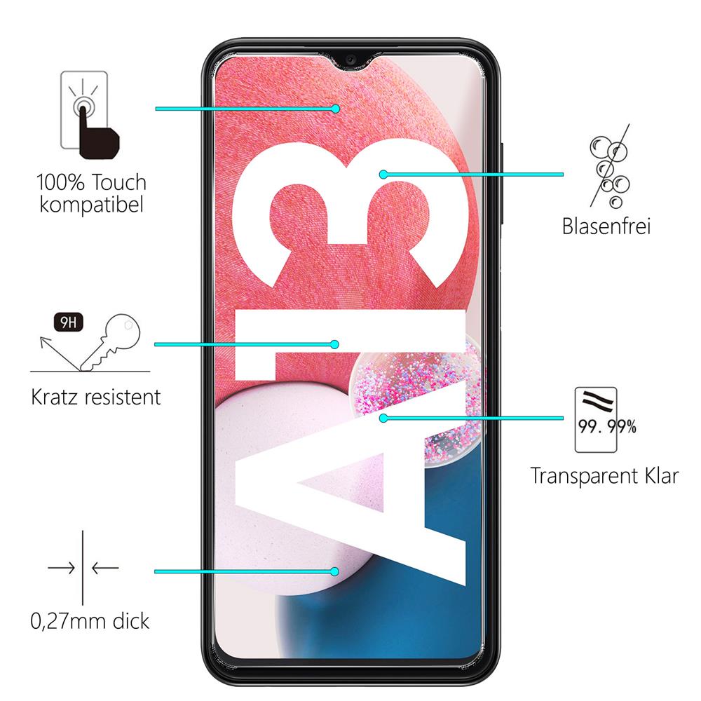 Glas 2in1 für Samsung Galaxy A13 4G