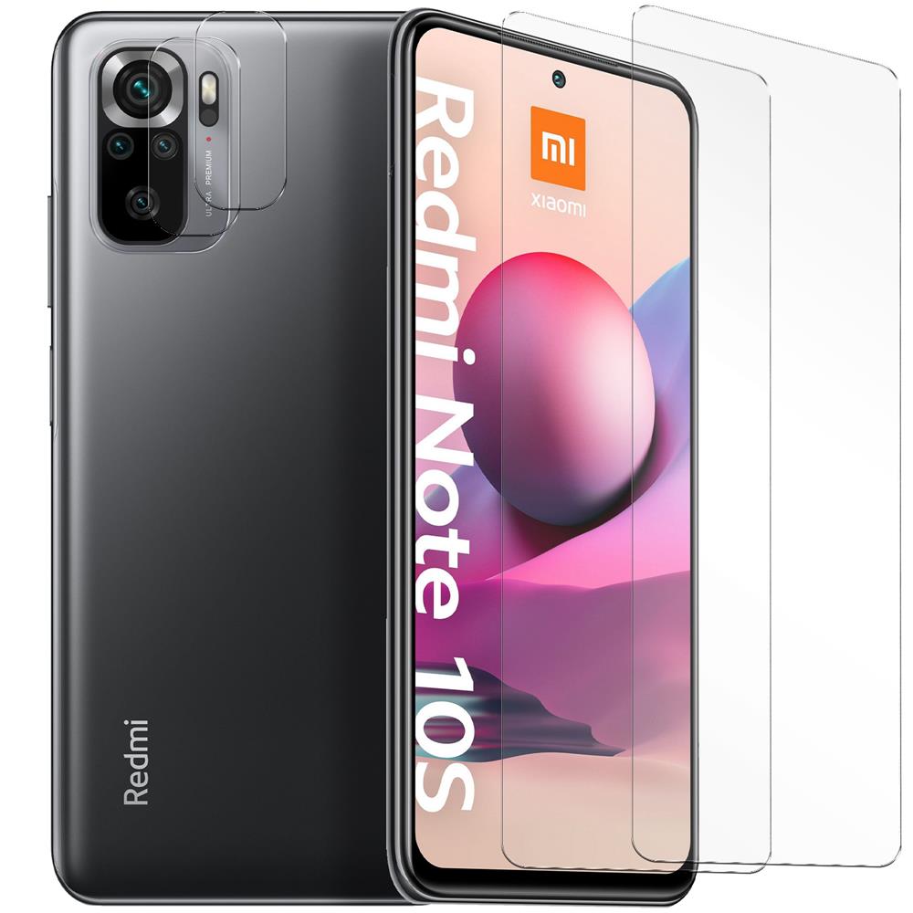 4in1 Glas Set für Xiaomi Redmi Note 10 / 10S