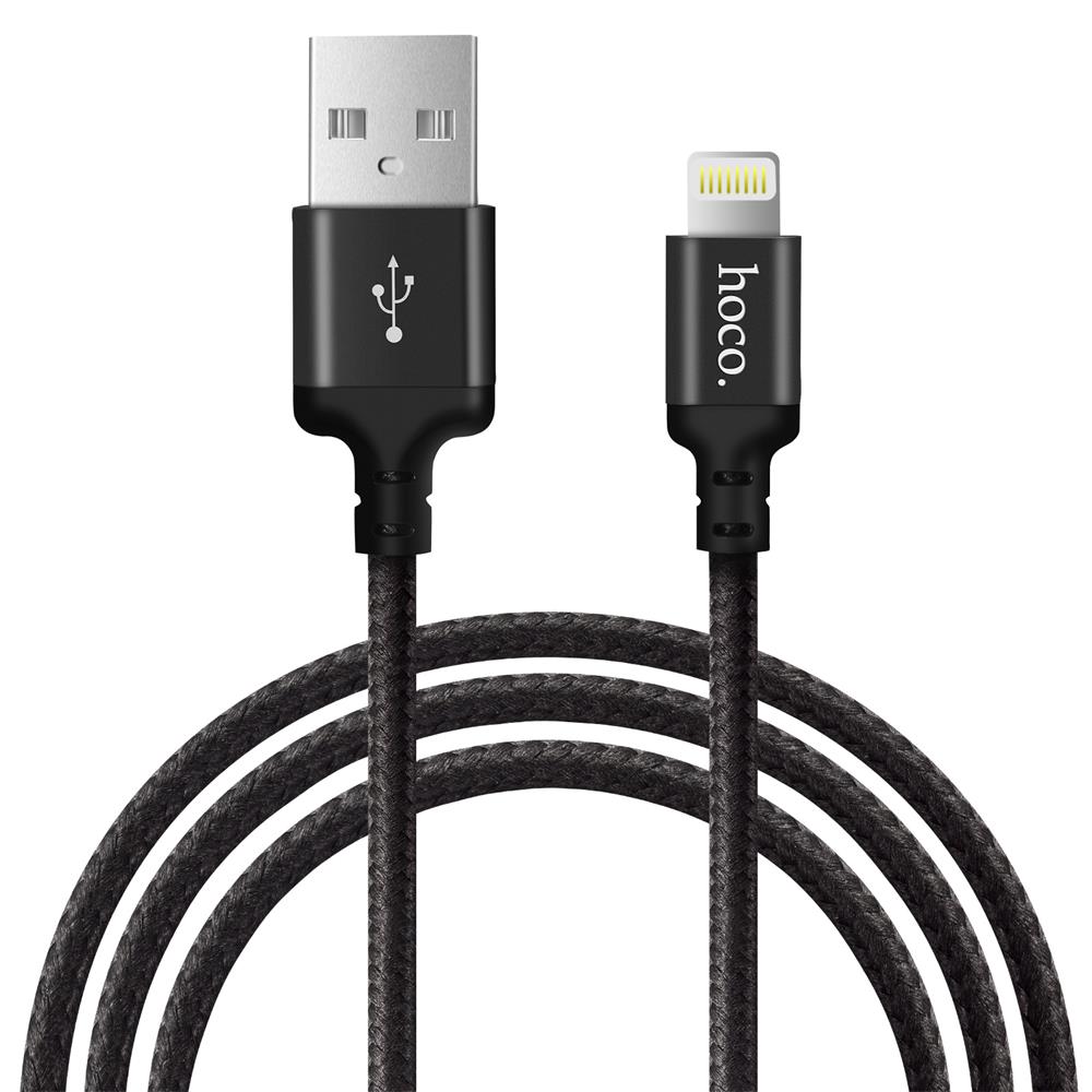 Hoco USB Kabel - X14 Lightning - 2M in Schwarz