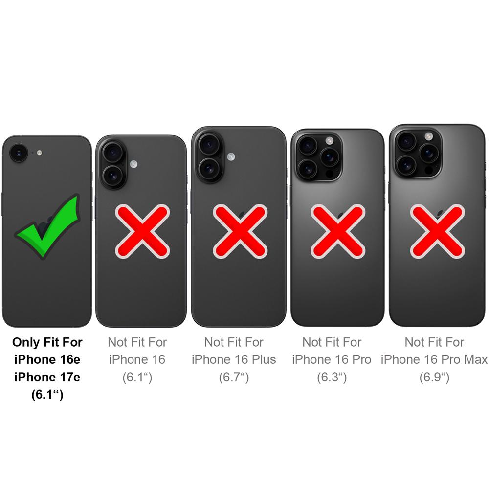 Army Case für Apple iPhone 17e in Schwarz