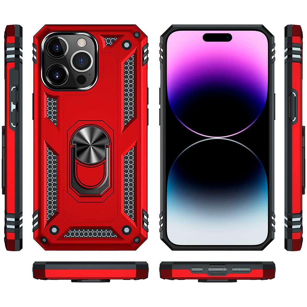 Army Case für Apple iPhone 15 Pro Max in Rot