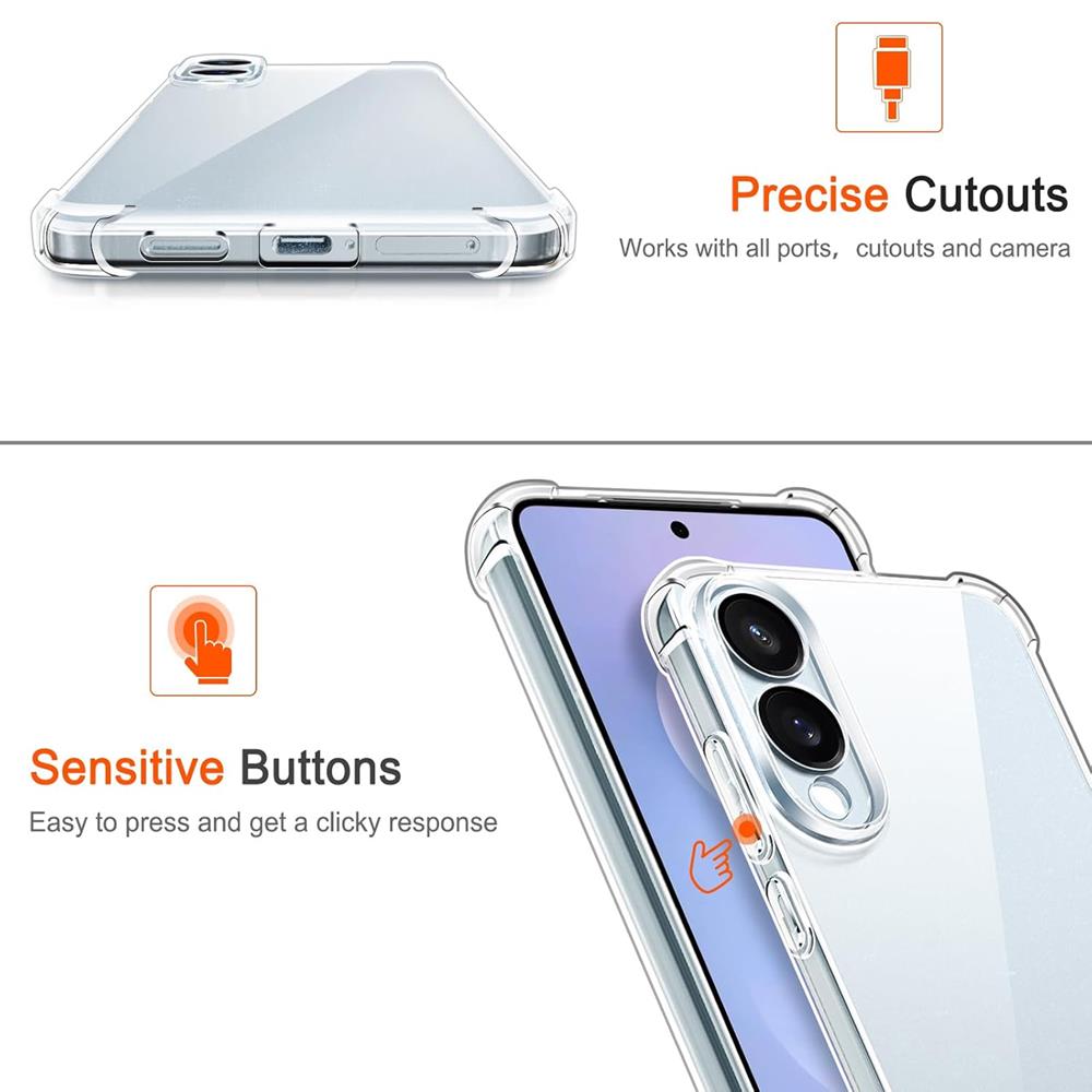 Rugged TPU für Samsung Galaxy S25 Edge in Transparent