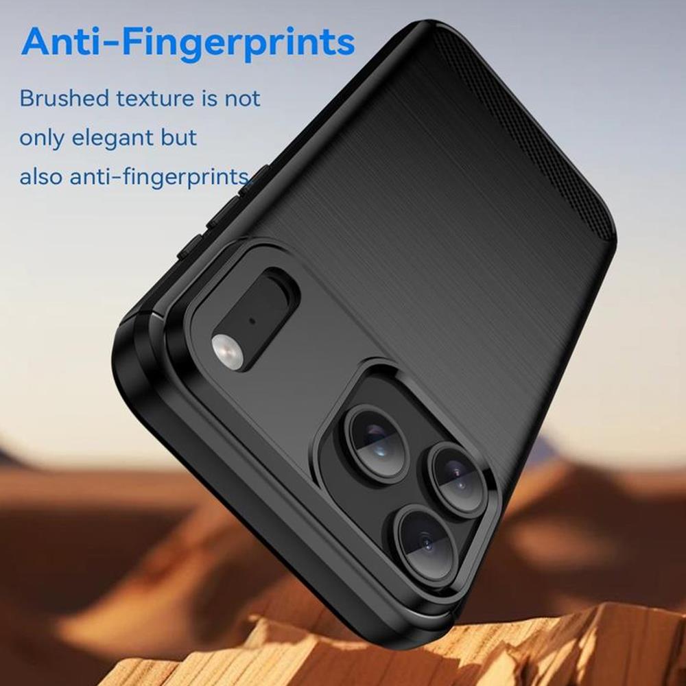 Carbon Brush TPU für Apple iPhone 17 Pro Max in Schwarz