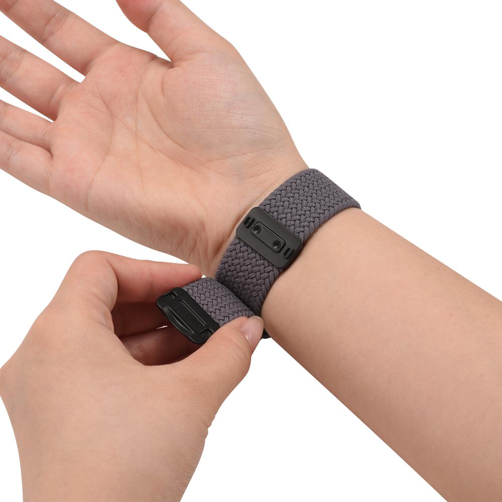 Loop Nylonarmband für Apple Watch 1-11/SE1-3/Ultra1-3 - 42/44/45/49mm in Spacegrau - Universal