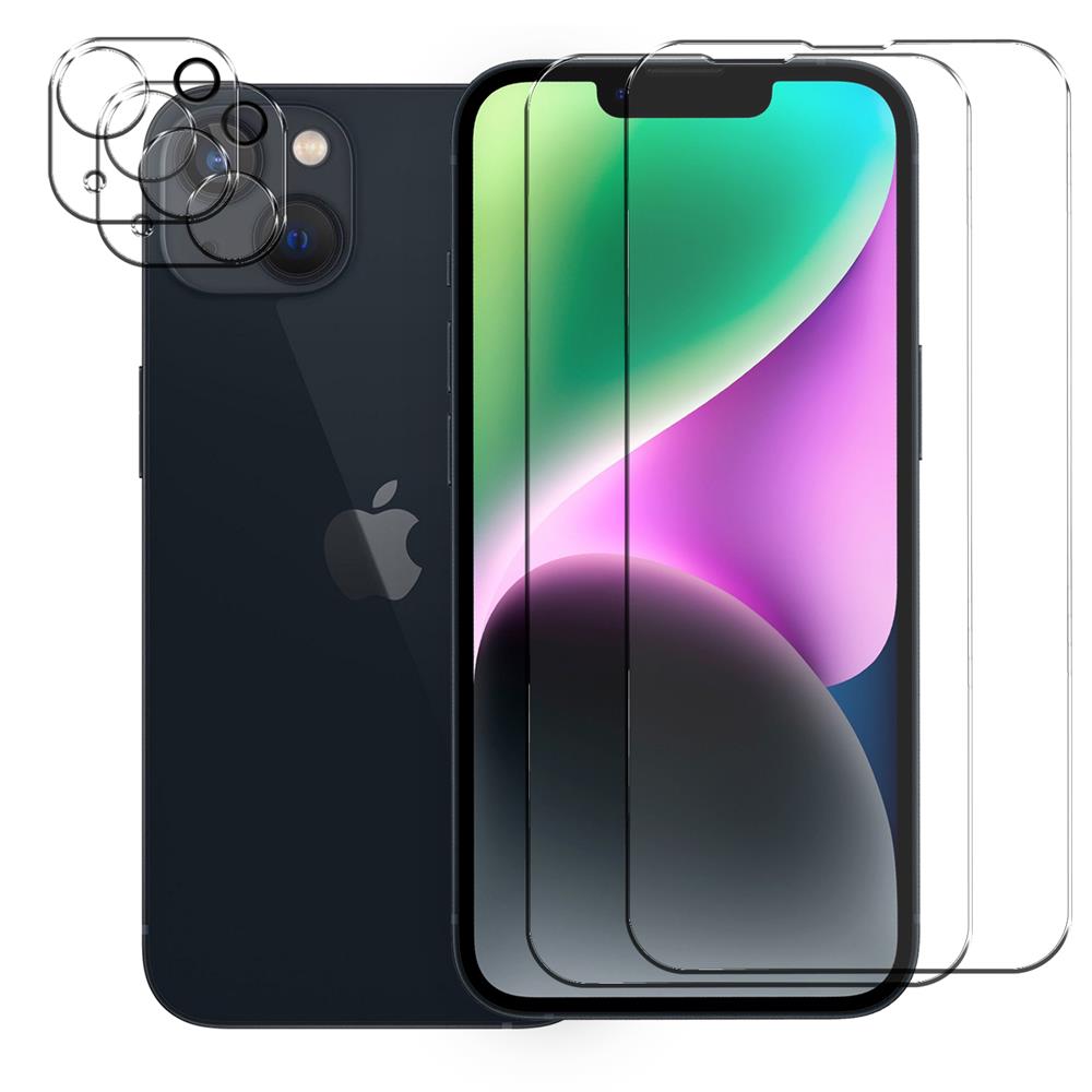 4in1 Glas Set für Apple iPhone 14