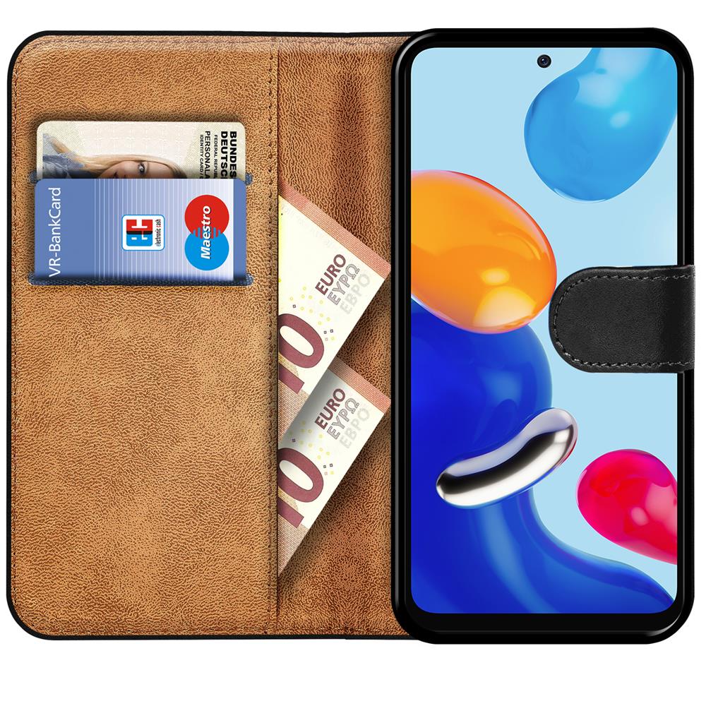 Basic Wallet für Xiaomi Redmi Note 11 Pro Plus 5G in Schwarz