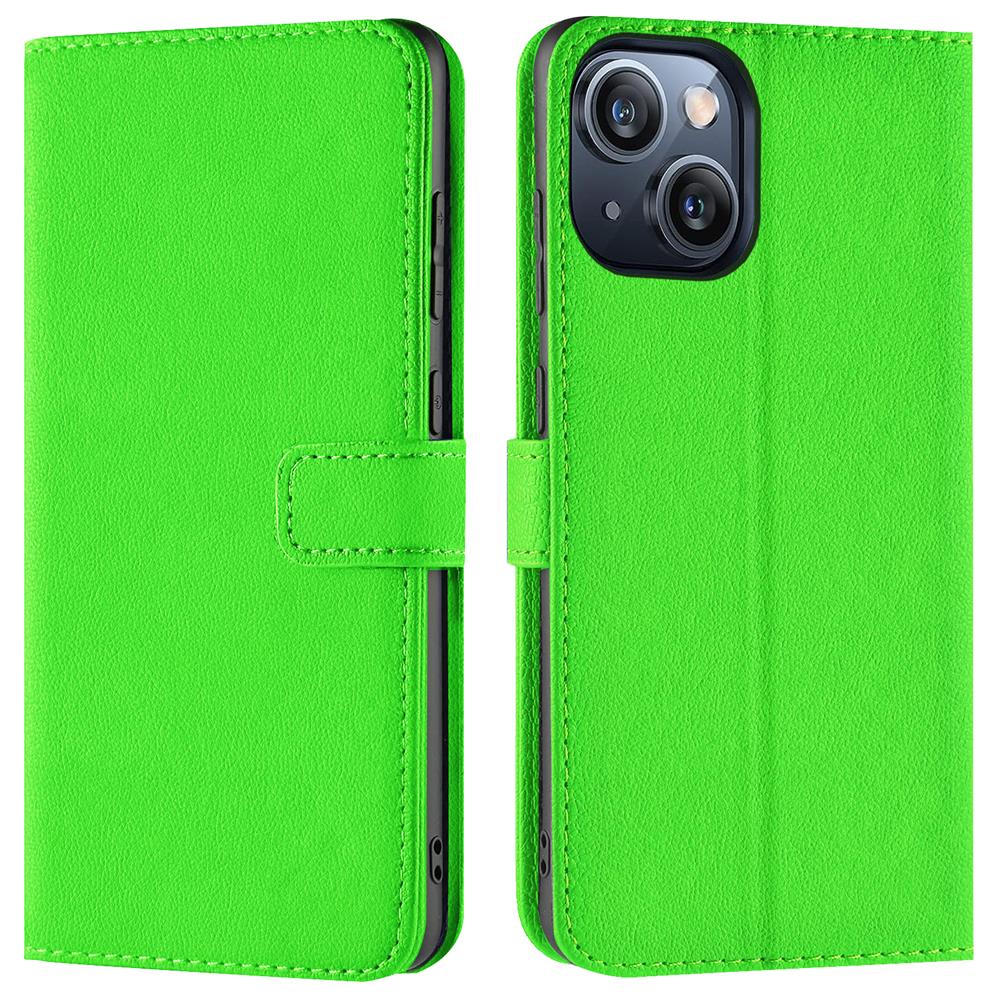 Basic Wallet für Apple iPhone 15 Plus in Grün