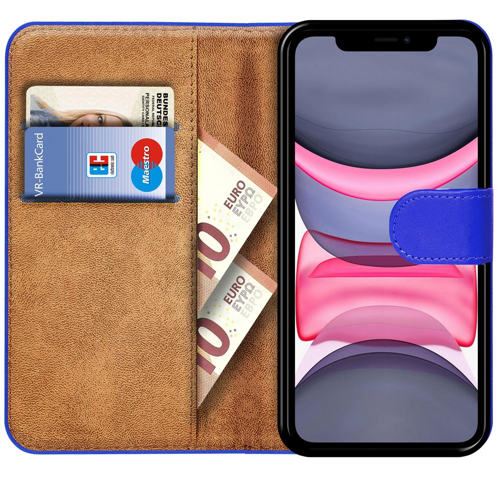 Basic Wallet für Apple iPhone 11 in Blau