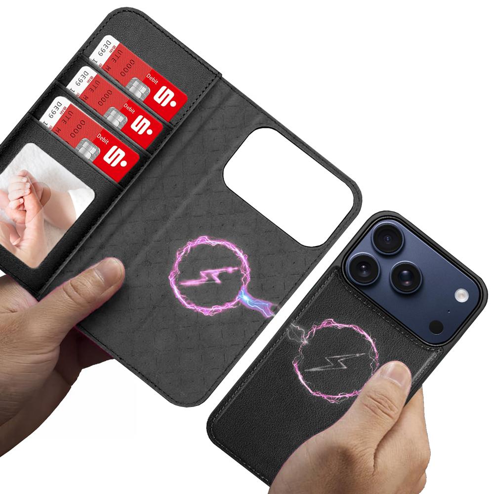 Magnetic Wallet für Apple iPhone 17 Pro Max in Schwarz