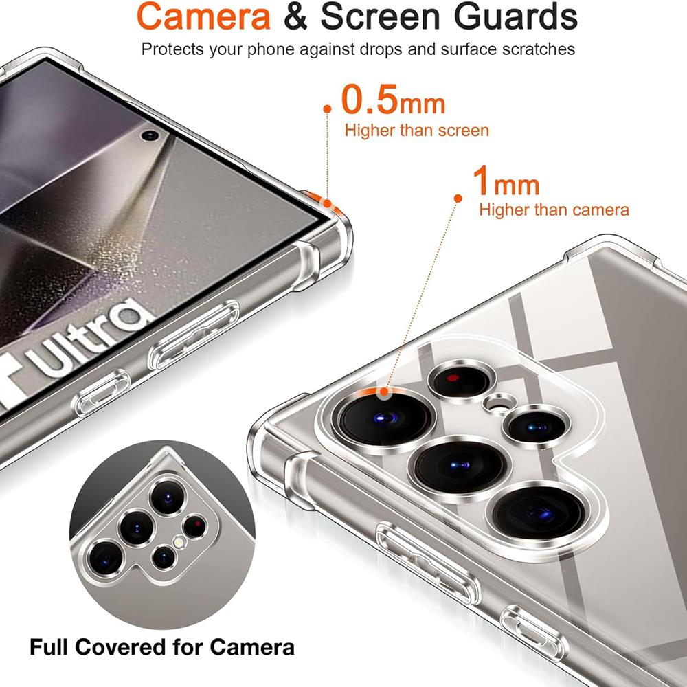 Rugged TPU für Samsung Galaxy S24 Ultra in Transparent