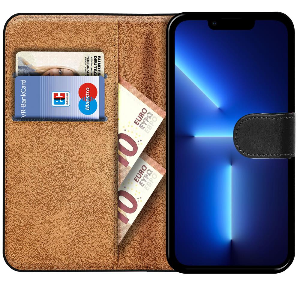 Basic Wallet für Apple iPhone 13 Pro Max in Schwarz