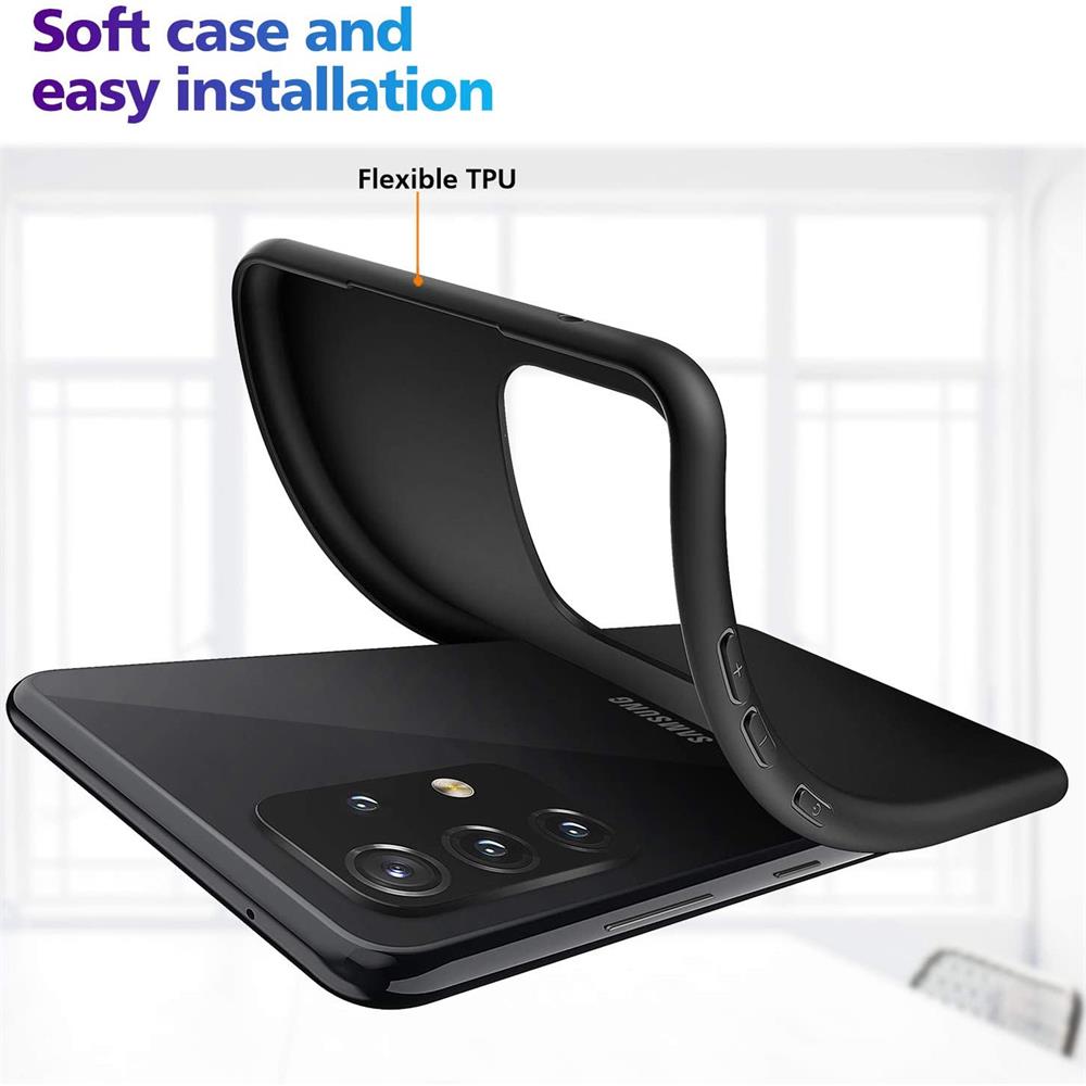 Classic TPU für Samsung Galaxy A72 in Schwarz