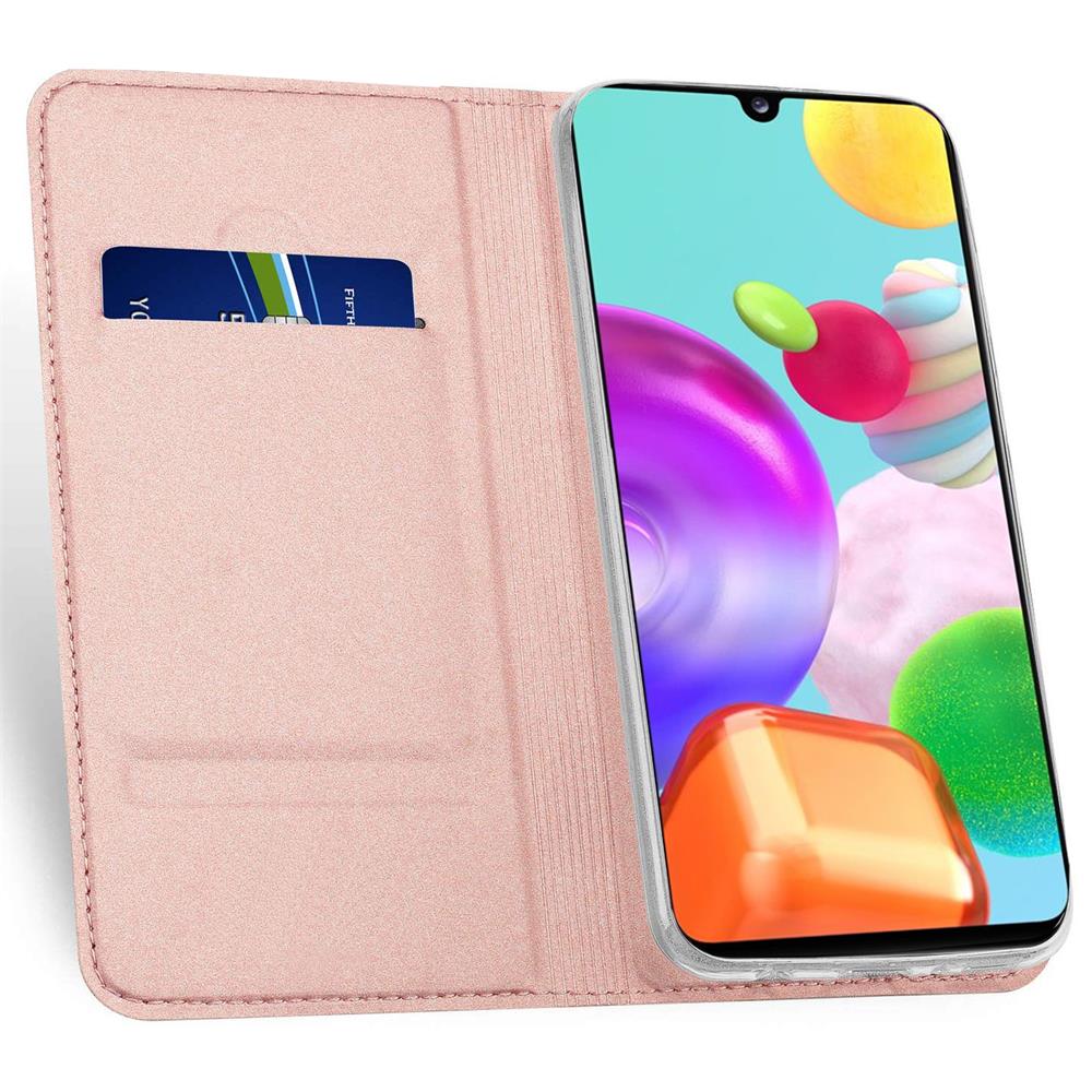 Electroplated Flip für Samsung Galaxy A41 in Rosegold