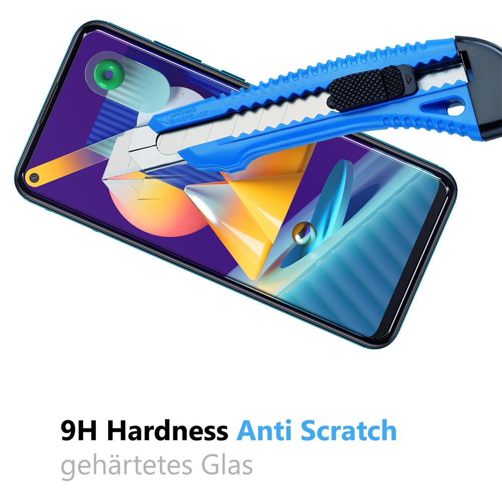 4in1 Glas Set für Samsung Galaxy M11