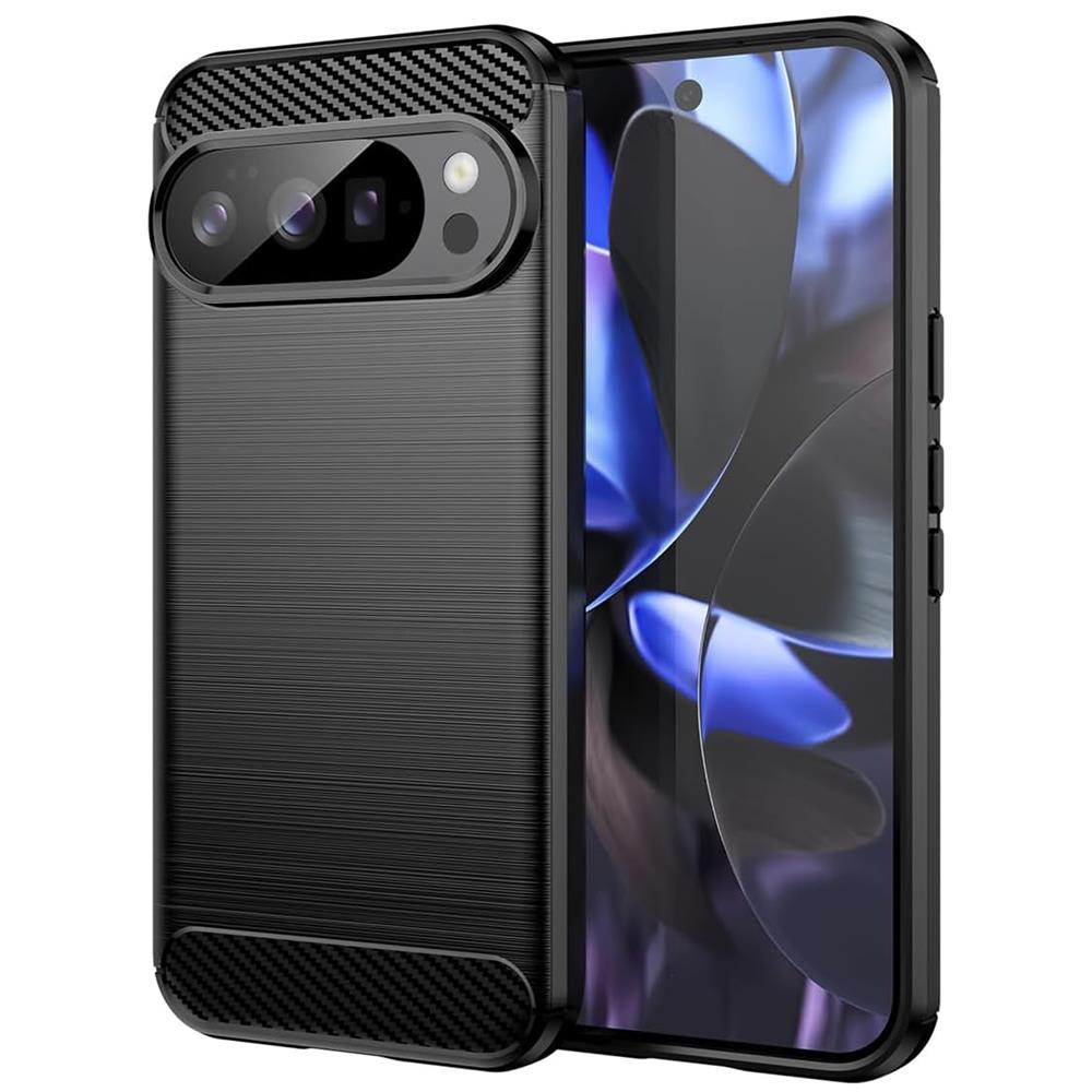 Carbon Brush TPU für Google Pixel 10 Pro XL in Schwarz