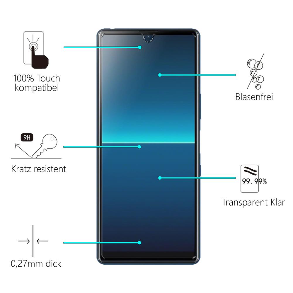 Glas 2in1 für Sony Xperia L4
