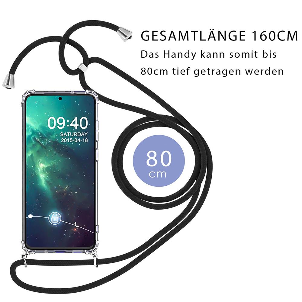 Connect Case für Apple iPhone 11 in Gold, Kette in Camouflage Grün Connect Case für Samsung Galaxy S9 Plus in Silber, Kette in WeissSilber