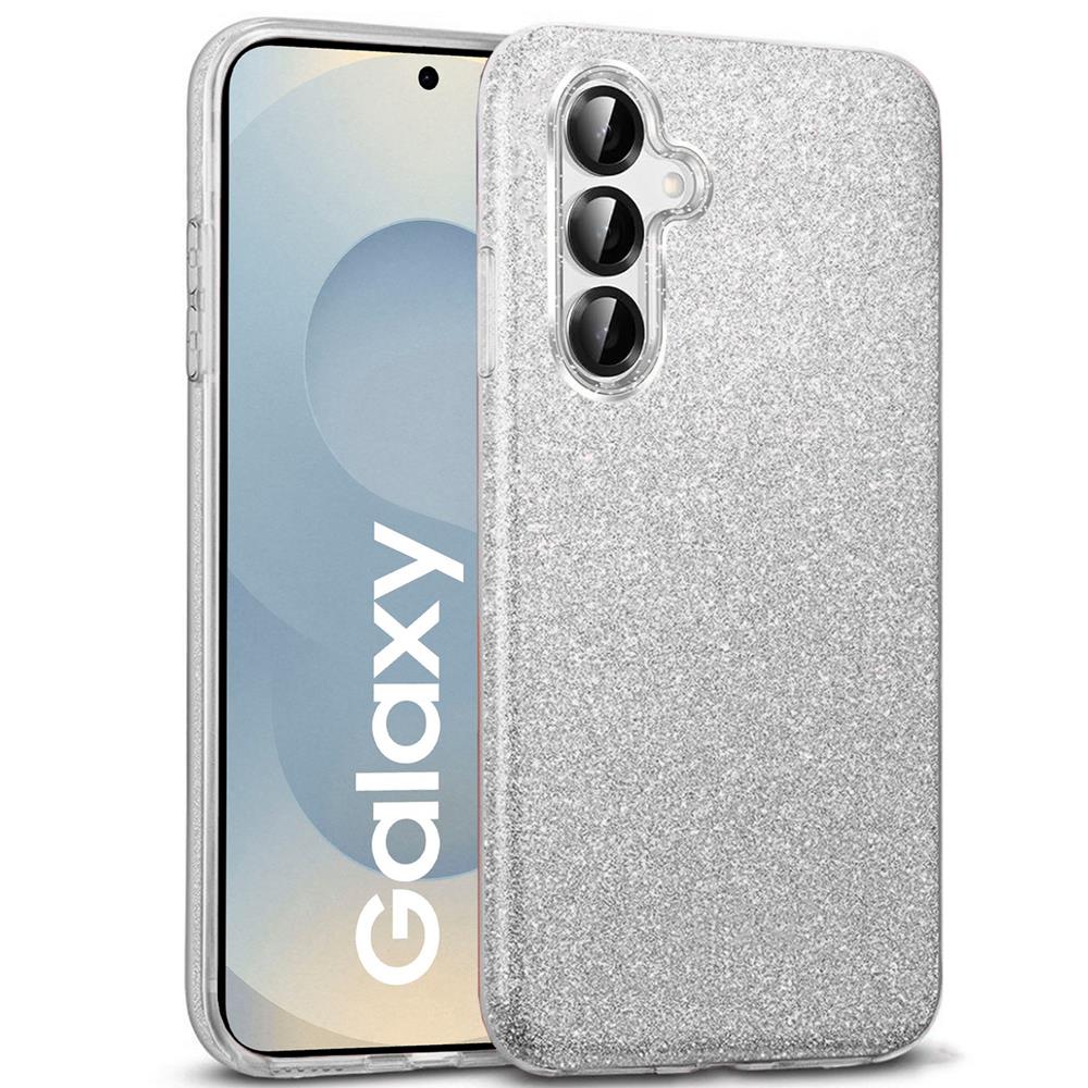 Shiny TPU für Samsung Galaxy S25 Plus in Silber