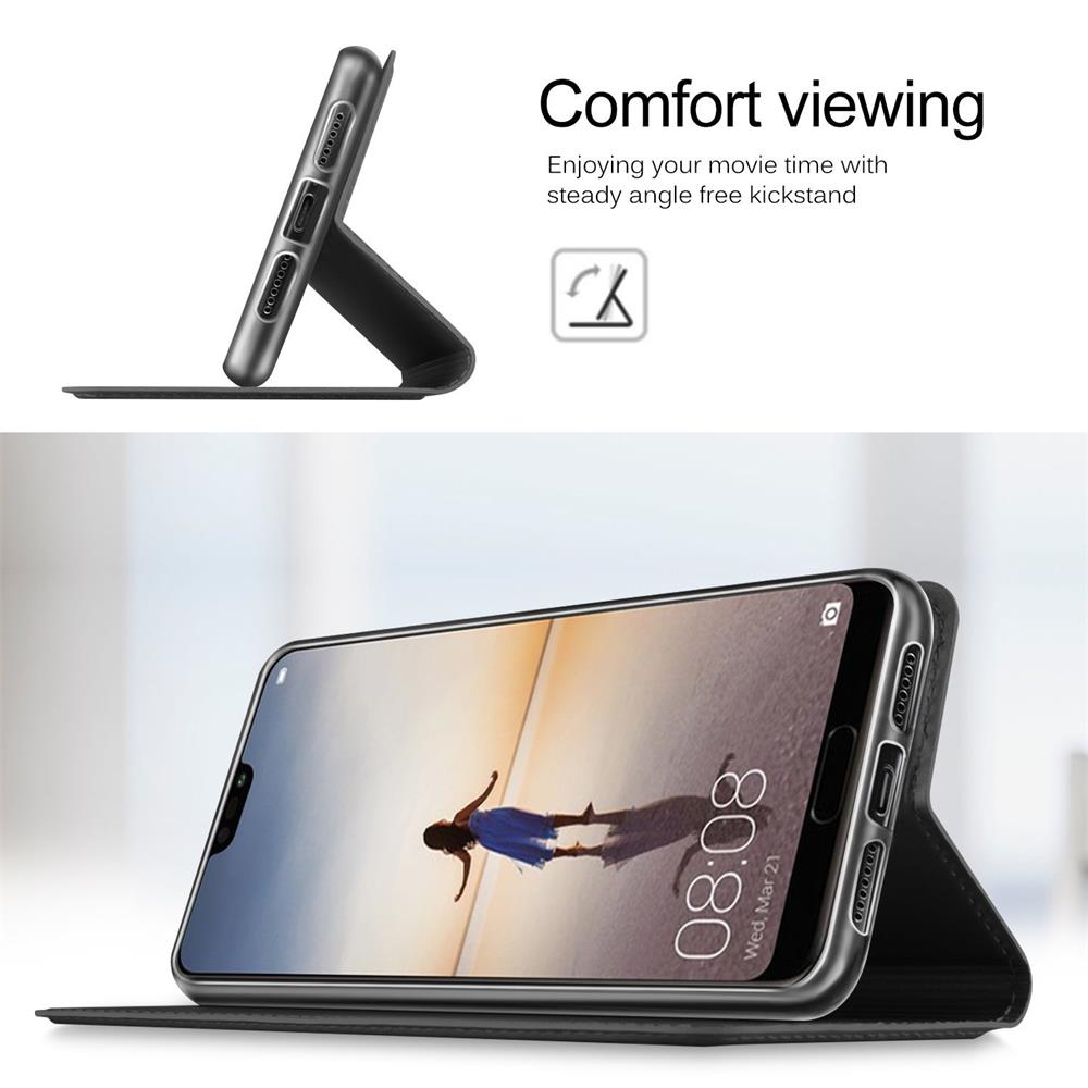 Electroplated Flip für Huawei P20 in Schwarz
