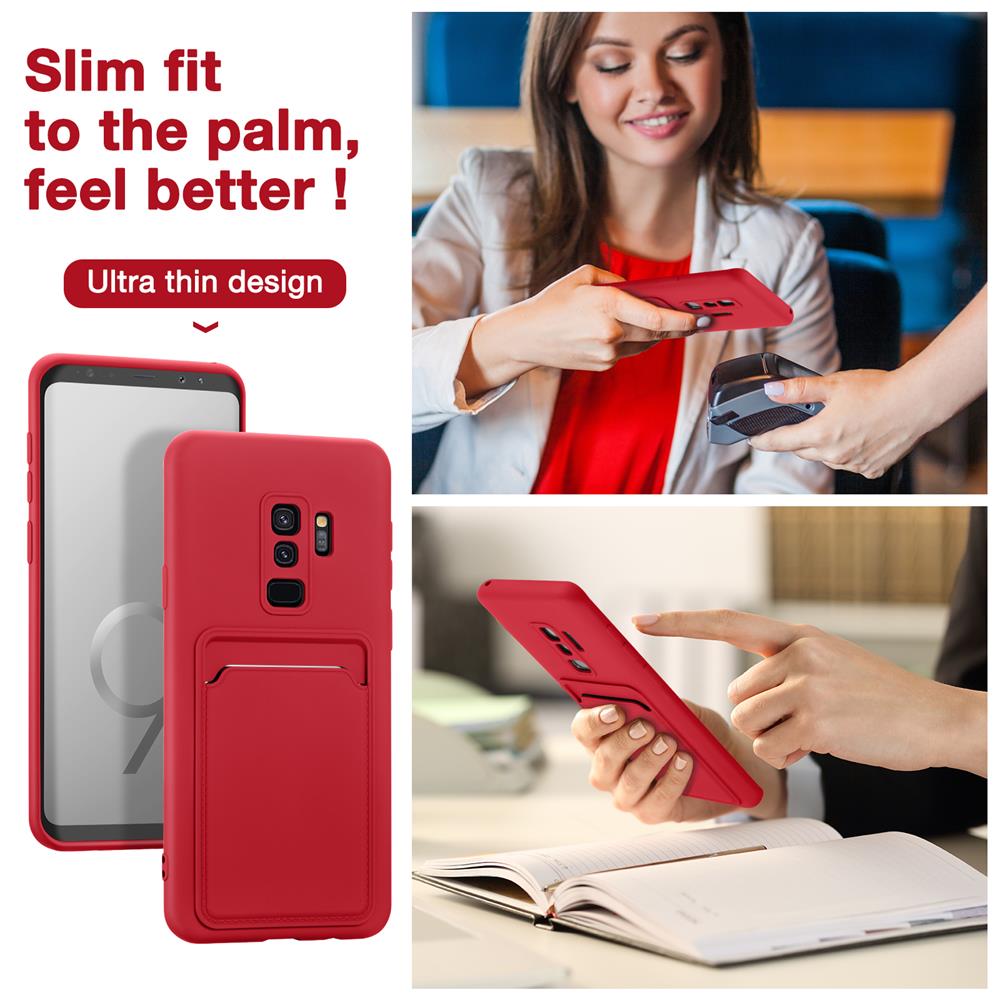 Card Case für Samsung Galaxy S9 Plus in Rot
