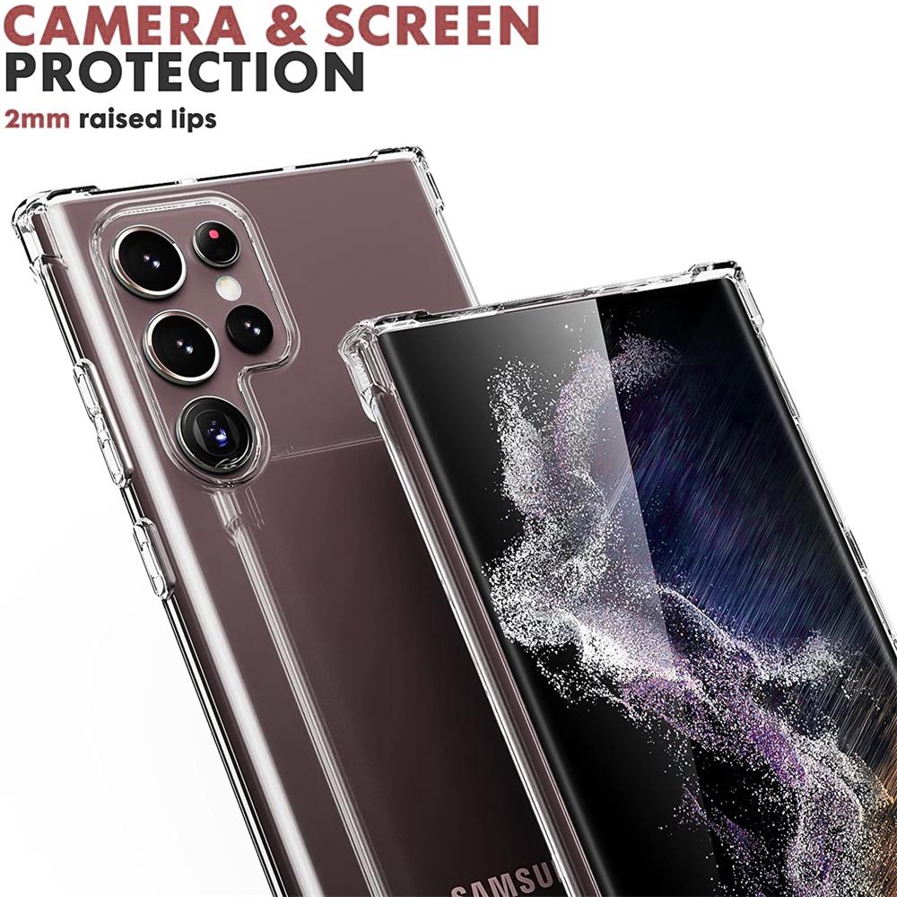 Rugged TPU für Samsung Galaxy S22 Ultra in Transparent