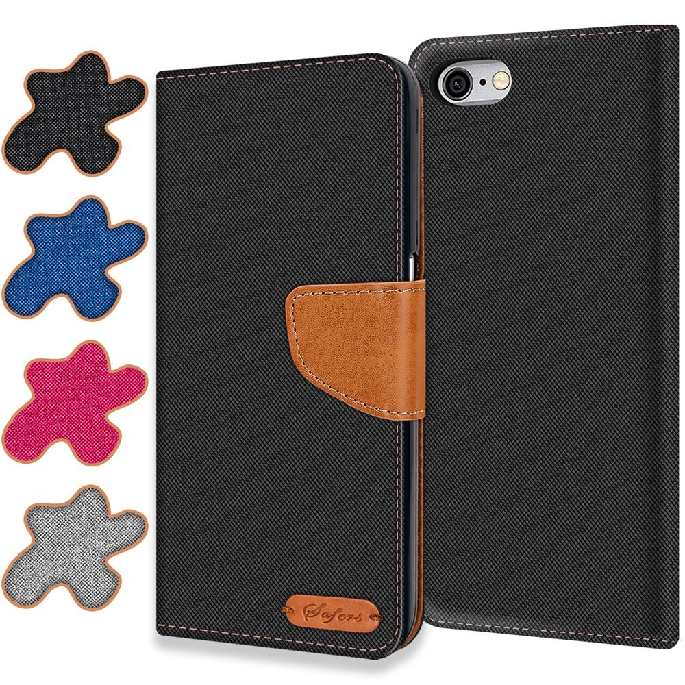 Textil Wallet für Apple iPhone 6 Plus / 6S Plus