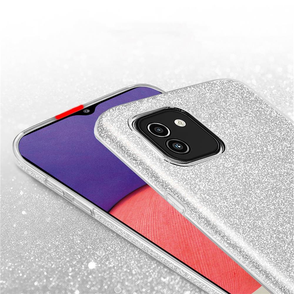 Shiny TPU für Samsung Galaxy A03 in Silber