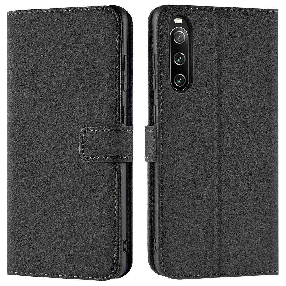Basic Wallet für Sony Xperia 10 IV in Schwarz