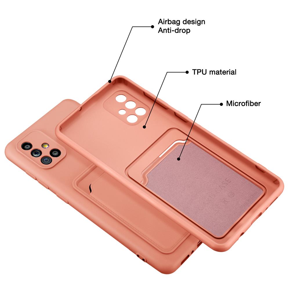 Card Case für Samsung Galaxy A71 in Rosa