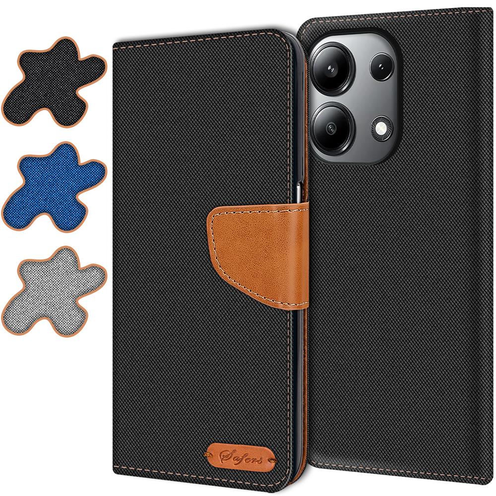 Textil Wallet für Xiaomi Redmi Note 13 (4G)