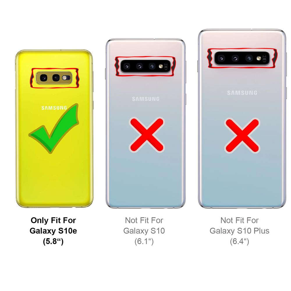 Textil Wallet für Samsung Galaxy S10e in Grau