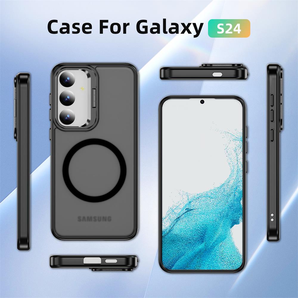 Skin MagSafe für Samsung Galaxy S24 in Schwarz