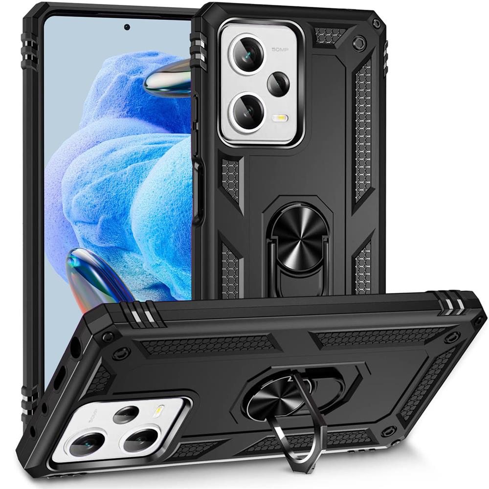 Army Case für Xiaomi Redmi Note 12 Pro Plus 5G in Schwarz